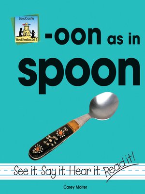 cover image of Oon As In Spoon
